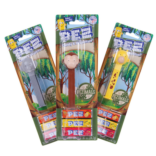 Wholesale Pez Pezimals Assortment Blister Pack 0.87 Oz- Bulk