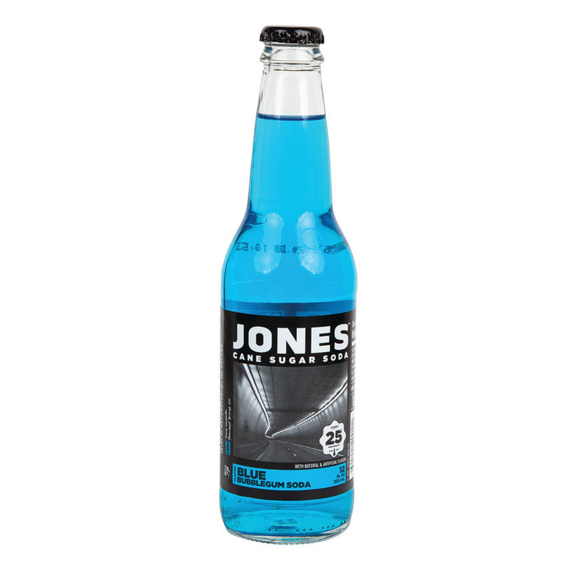 Wholesale Jones Blue Bubblegum Soda 12 Oz Bottle- Bulk
