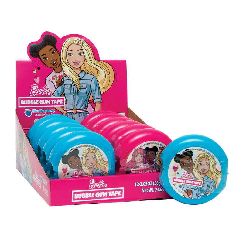 Wholesale Barbie Bubble Gum Tape 2.05 Oz Bulk