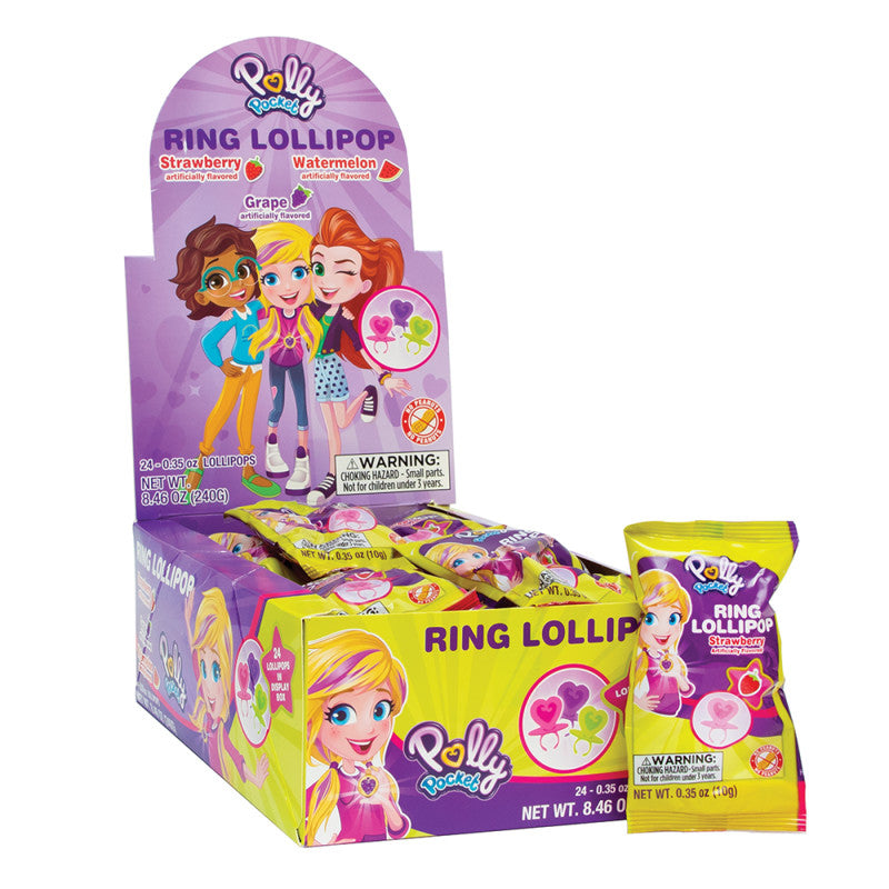 Wholesale Polly Pocket Ring Lolly 1.06 Oz- Bulk