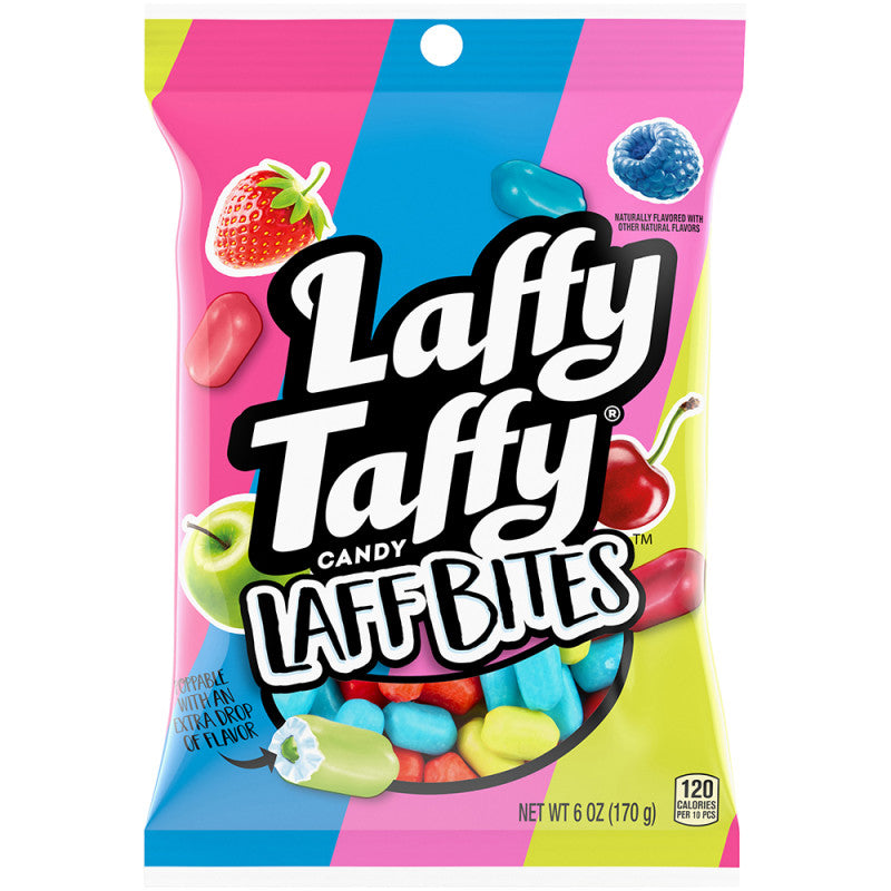 Wholesale Laffy Taffy Laff Bites 6 Oz Peg Bag- Bulk