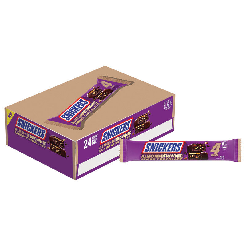 Wholesale Snickers Dark Chocolate Almond Brownie Share Size 2.52 Oz Bulk