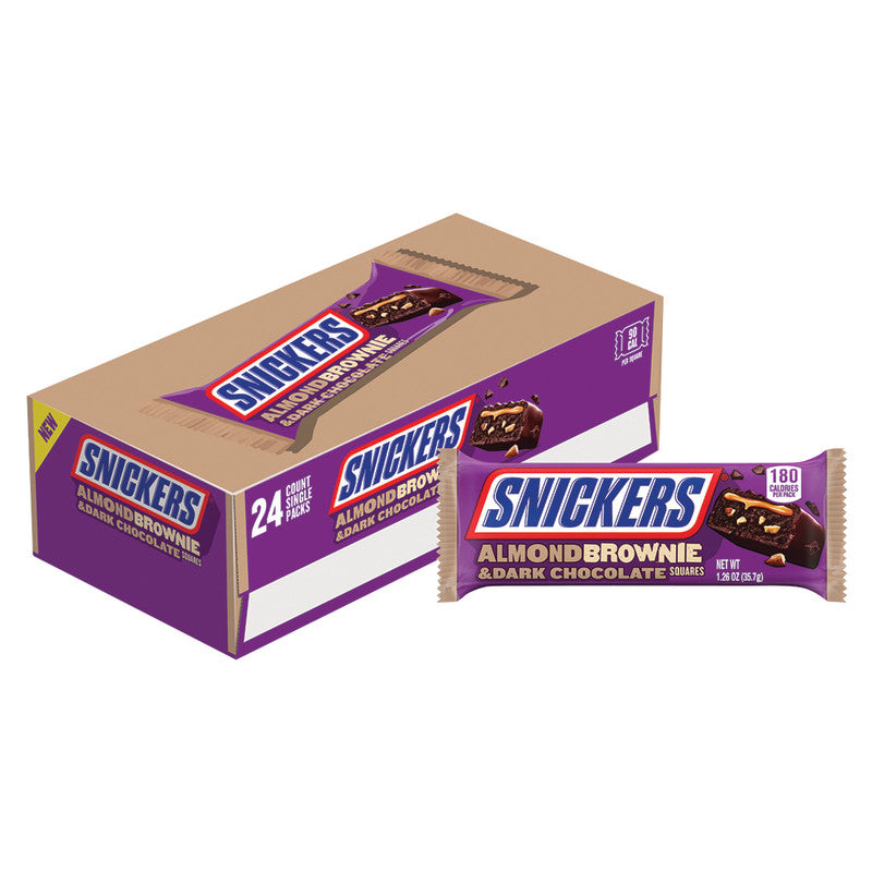 Wholesale Snickers Dark Chocolate Almond Brownie 1.26 Oz- Bulk