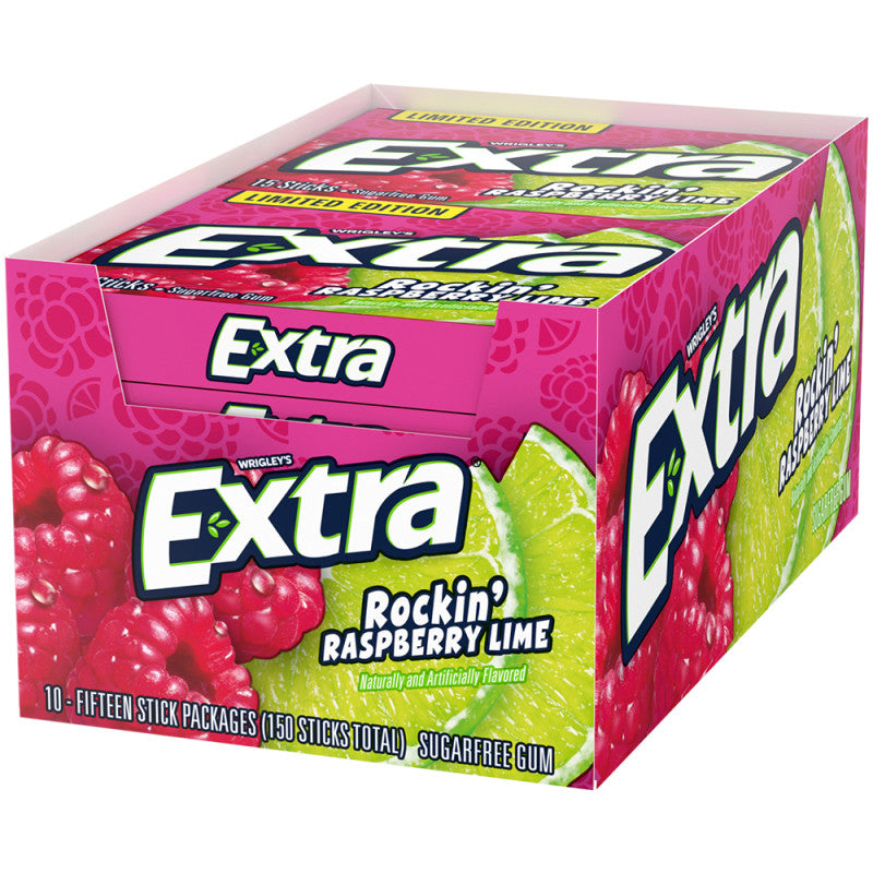 Wholesale Extra Rockin Raspberry Lime 10 Count- Bulk