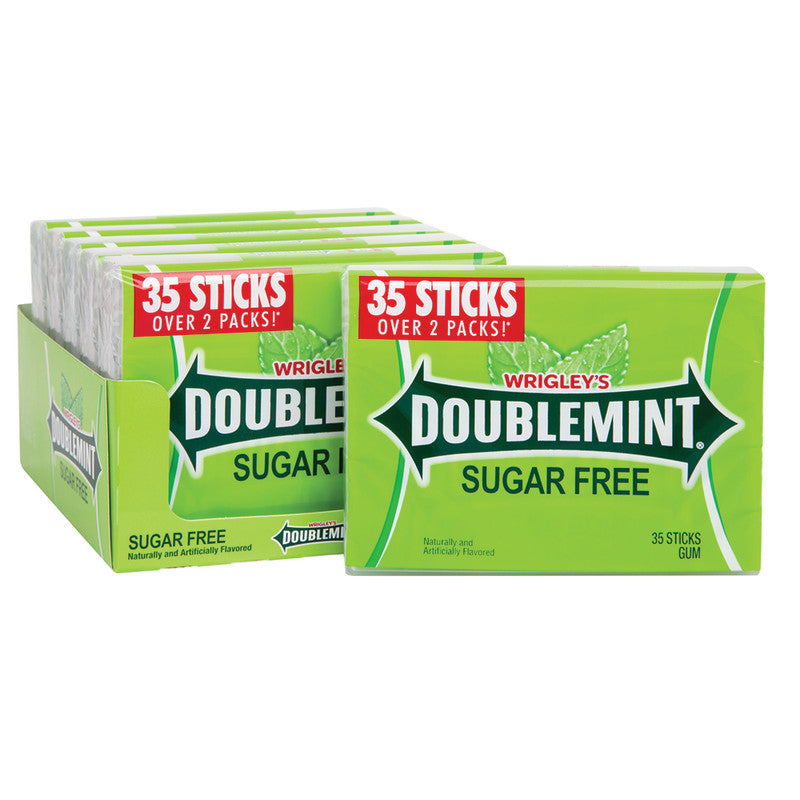 Wholesale Doublemint Sugar Free Gum Mega Pack 6 Count- Bulk