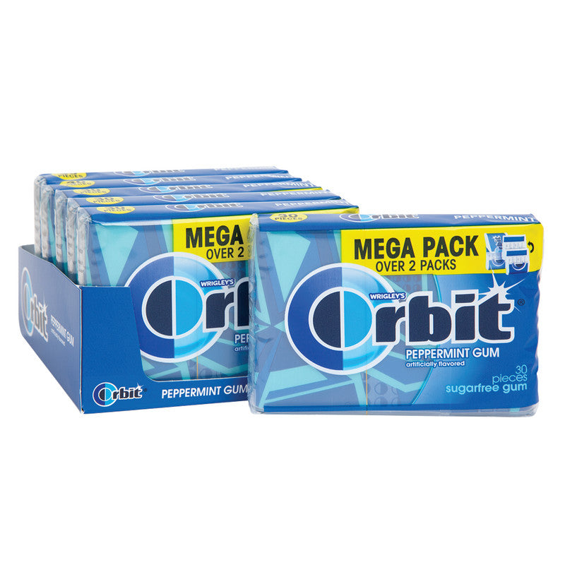 Wholesale Orbit Gum Peppermint 6 Count Mega Pack Bulk
