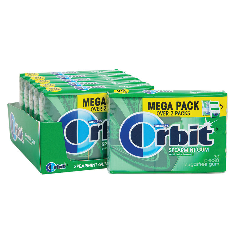 Wholesale Orbit Gum Spearmint 6 Count Mega Pack- Bulk