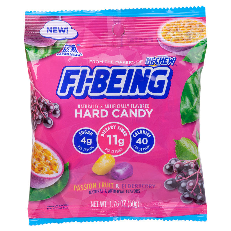 Wholesale Fi-Being Low Sugar Hard Candy 1.76 Oz Peg Bag- Bulk