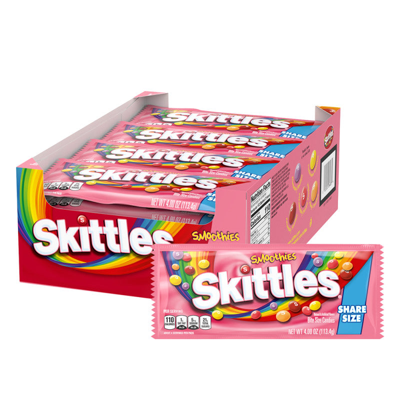 Wholesale Skittles Smoothies 4 Oz Share Size Bulk
