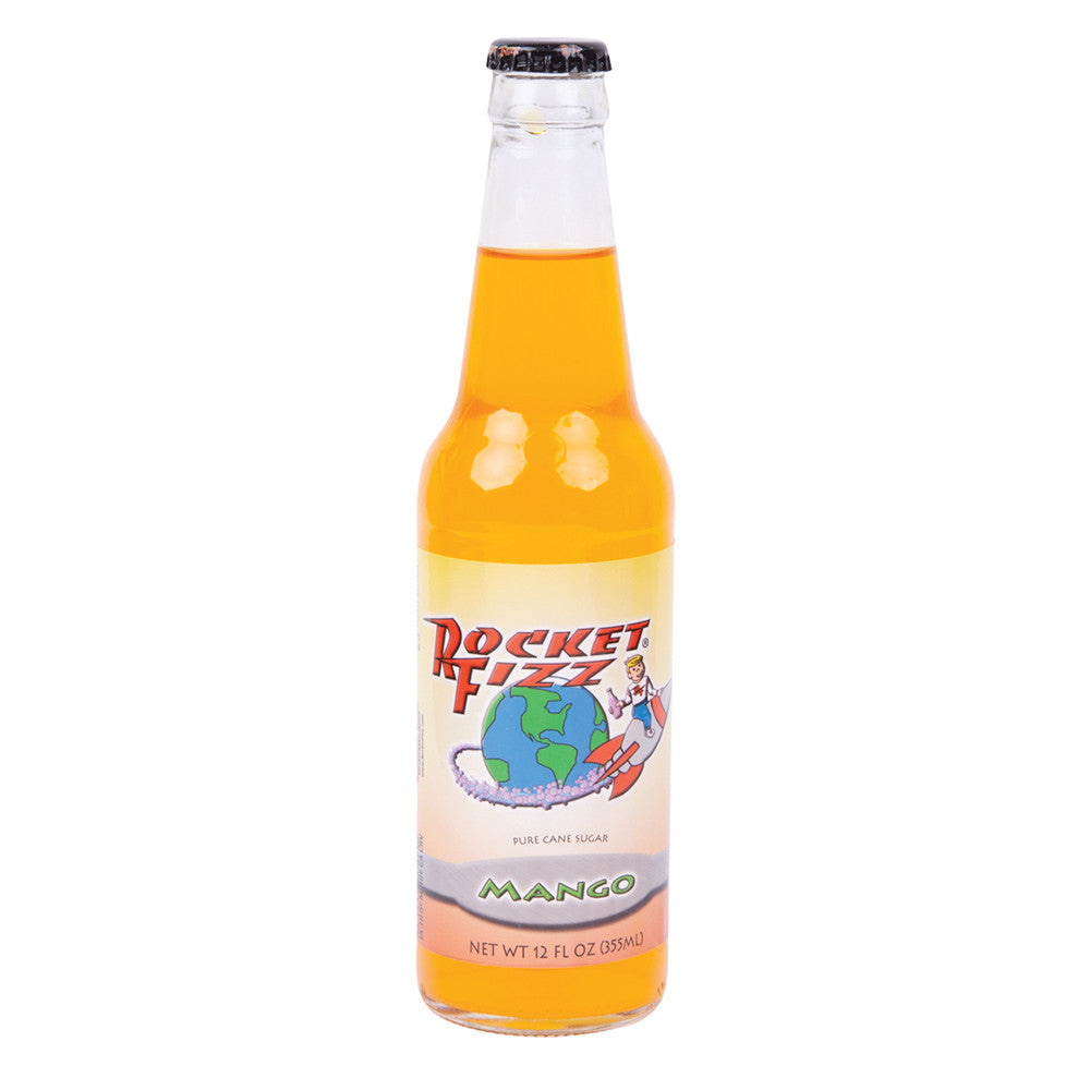 Wholesale Rocket Fizz Mango Soda 12 Oz Bottle Bulk