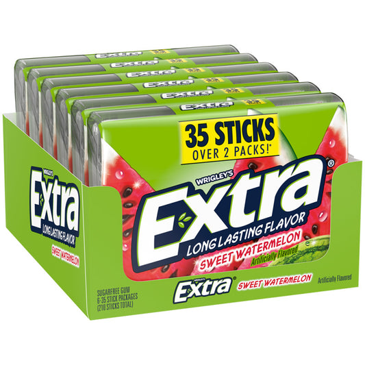 Wholesale Extra Gum Watermelon 6 Count Mega Pack- Bulk