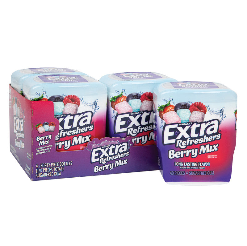 Wholesale Extra Gum Fruit Mix Refreshers 4 Count- Bulk