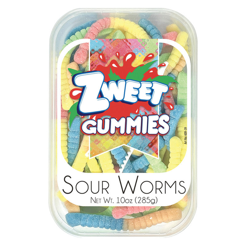 Wholesale Zweet Sour Worms 10 Oz Tub *Sf Dc Only*- Bulk