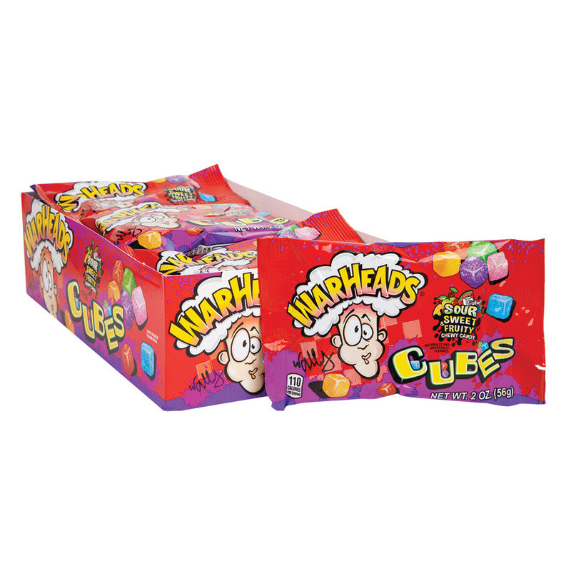 Wholesale Warheads Chewy Cubes 2 Oz Bag Bulk