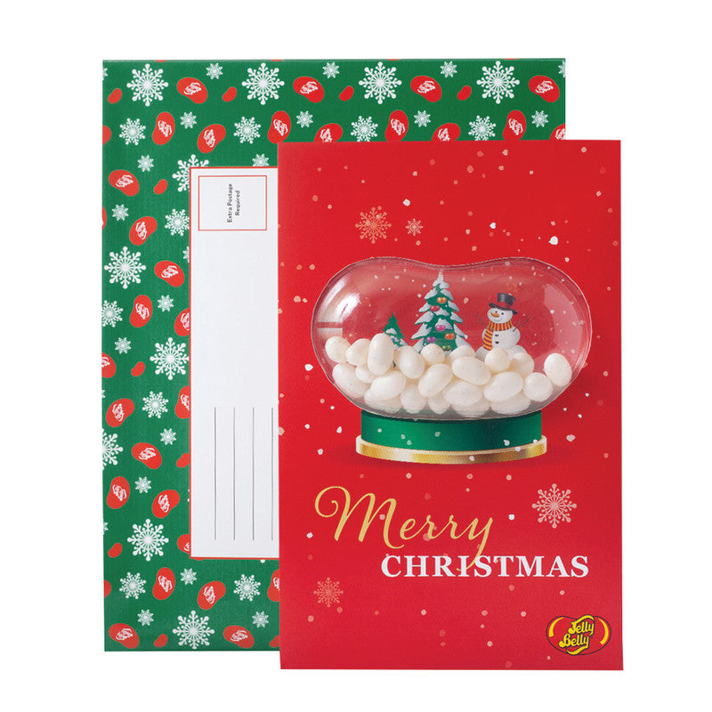 Wholesale Jelly Belly Christmas Snow Globe 1 Oz Greeting Card Box Bulk