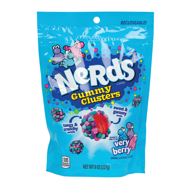 Wholesale Nerds Gummy Clusters Very Berry 8 Oz Pouch- Bulk