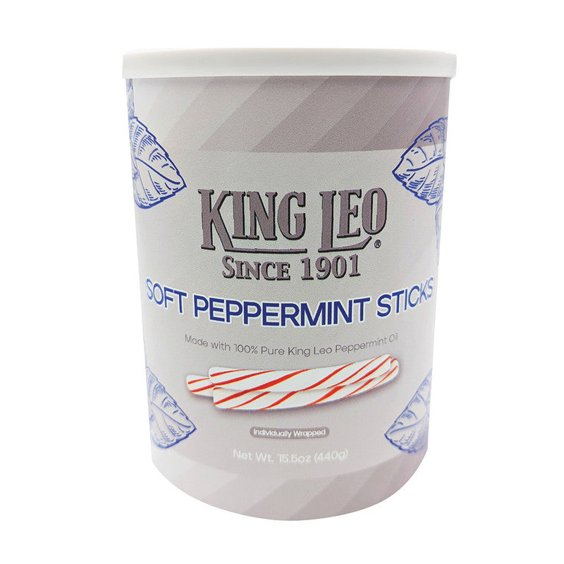 Wholesale King Leo Soft Peppermint Sticks 15.5 Oz Can- Bulk