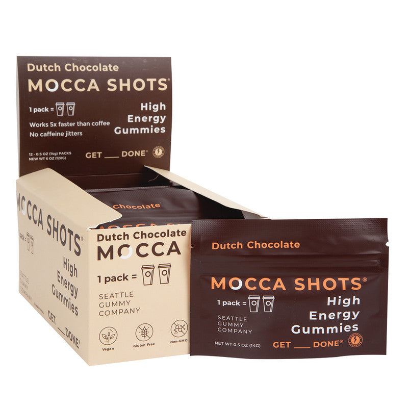 Wholesale Mocca Shots Gummies Dutch Chocolate 0.5 Oz- Bulk