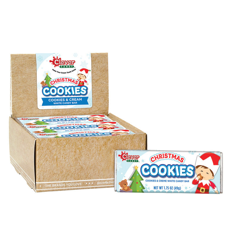 Wholesale Clever Candy Cookies N Cream 1.75 Oz Bar - 21ct Case Bulk