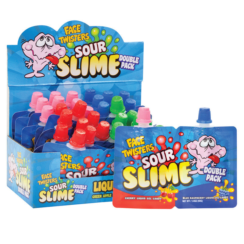 Wholesale Face Twisters Sour Slime 1.4 Oz- Bulk