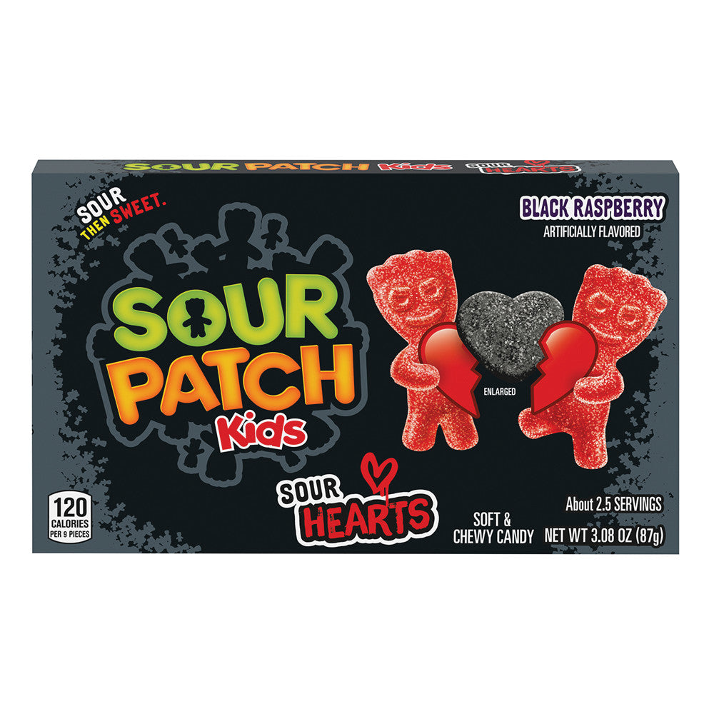 Wholesale Sour Patch Kids Black Hearts 3.1 Oz Theater Box Bulk