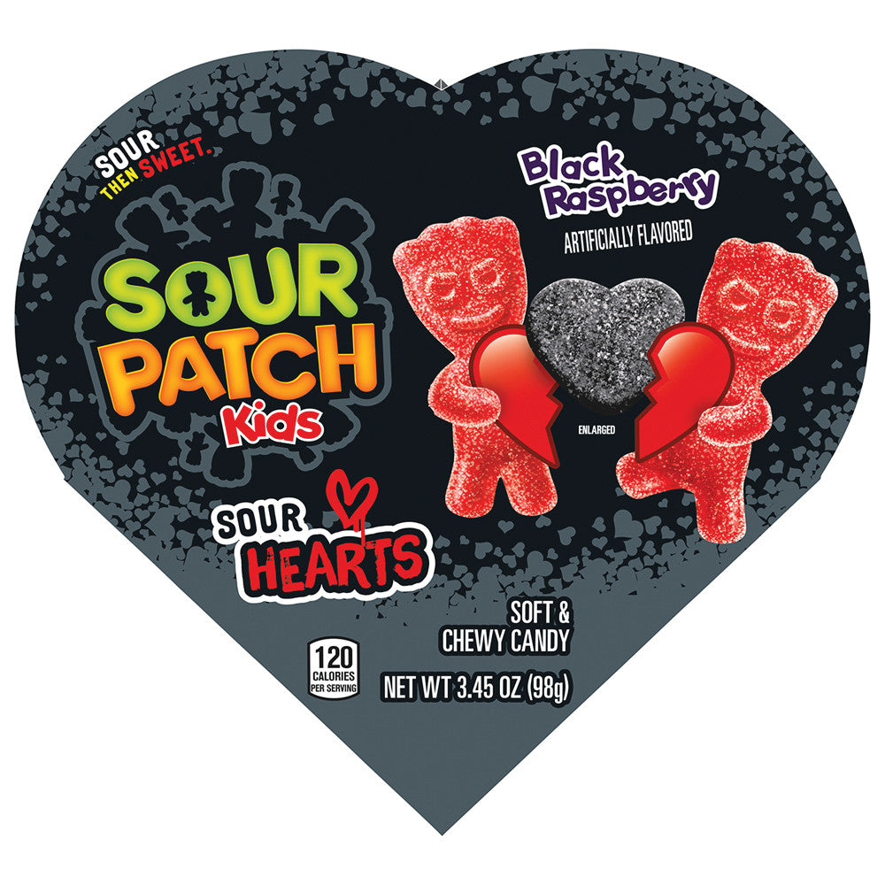 Wholesale Sour Patch Kids Black Hearts 3.4 Oz Heart Box Bulk
