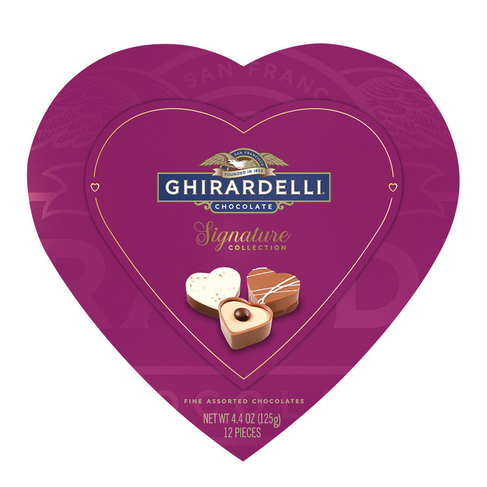 Wholesale Ghirardelli Signature Collection Pralines 4.4 Oz Heart Box Bulk