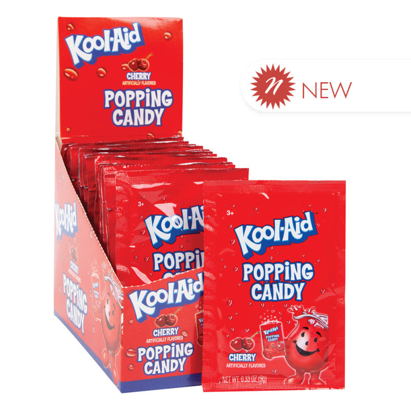 Wholesale Kool-Aid Cherry Popping Candy .33 Oz Pouch Bulk
