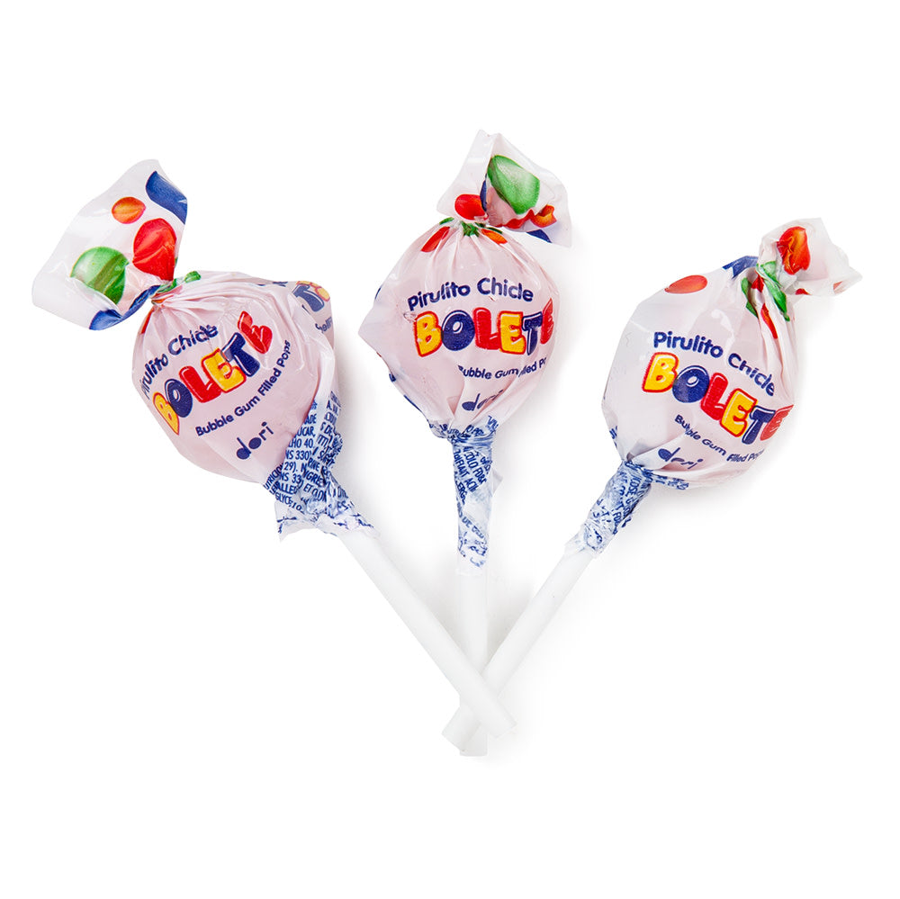 Wholesale Bolete Bubblegum Lollipop Tutti Frutti Bulk
