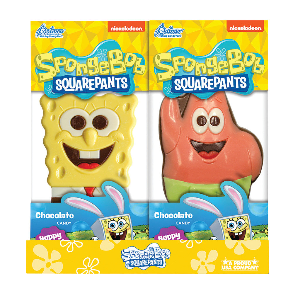 Wholesale Spongebob Squarepants Milk Chocolate 2.5 Oz- Bulk