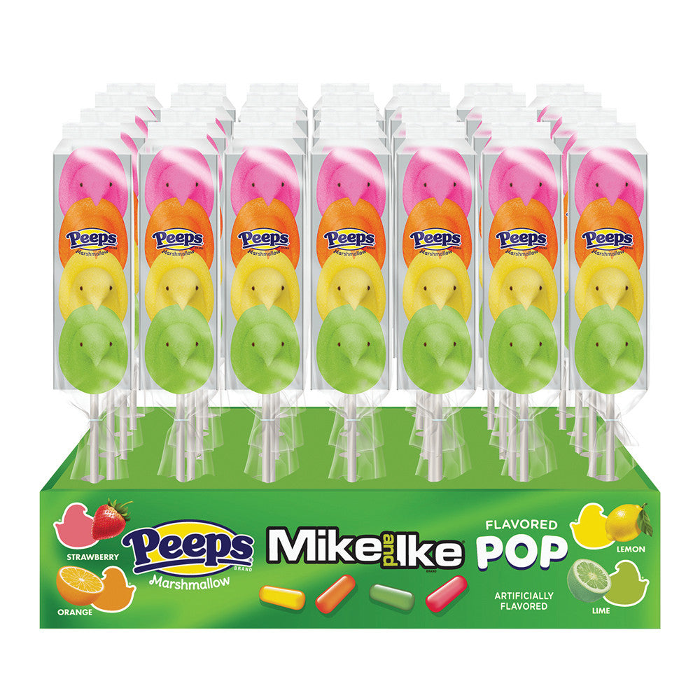 Peeps Mike & Ike Flavored Pop 1.38 Oz