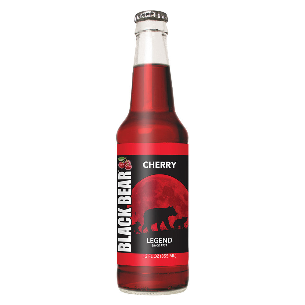 Black Bear Cherry Soda 12 Oz Bottle