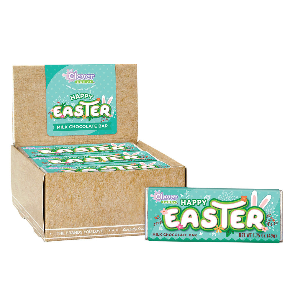 Wholesale Müttenberg Candy Happy Easter Milk Chocolate Bar 1.75 Oz-24ct Case Bulk