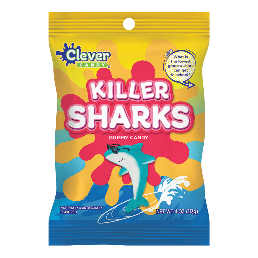 Wholesale Müttenberg Candy Killer Sharks 4 Oz Peg Bag-12ct Case Bulk