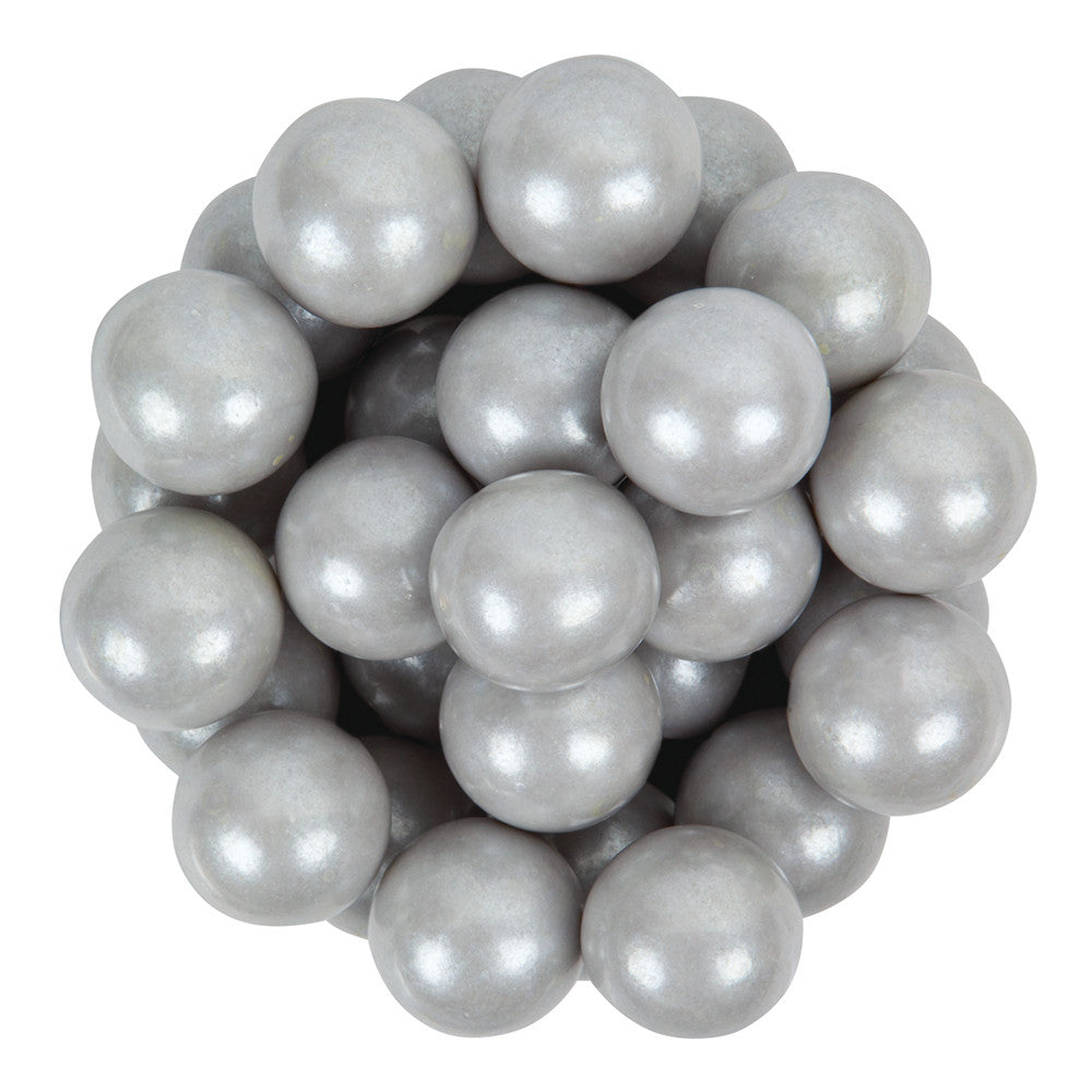 Wholesale Müttenberg Candy Shimmer Silver Gumballs Tutti Frutti Flavored 850 Ct- Bulk