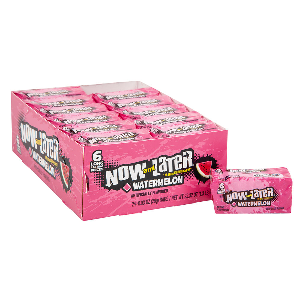 Wholesale Now & Later Watermelon 0.93 Oz- Bulk