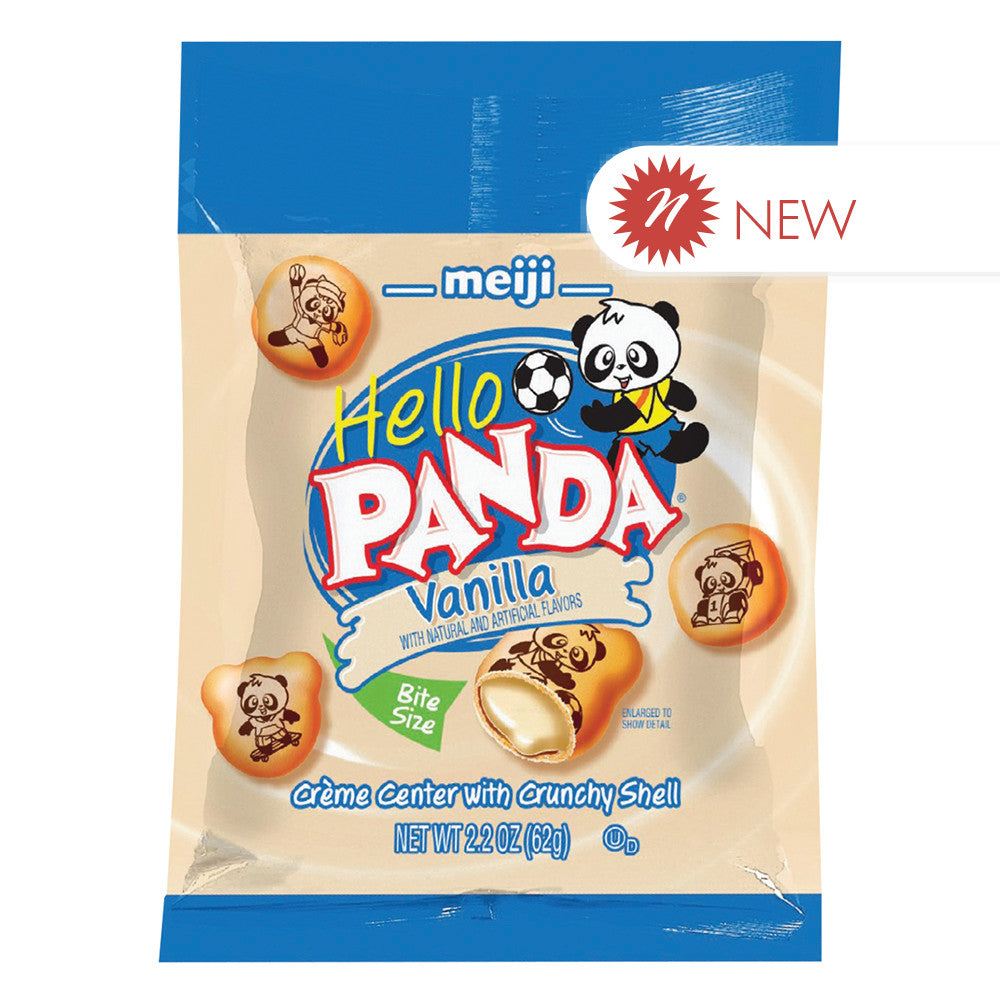 Wholesale Meiji Hello Panda Vanilla Minis 2.2 Oz Bag Bulk