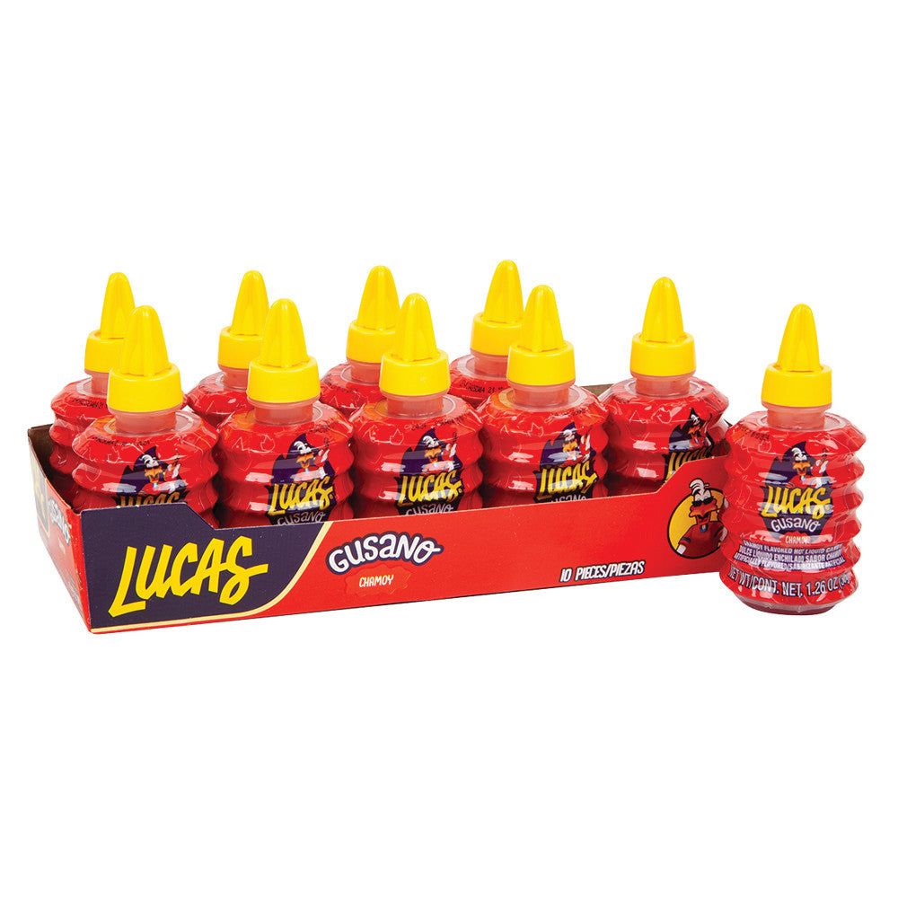 Wholesale Lucas Gusano Chamoy 1.27 Oz Tube- Bulk