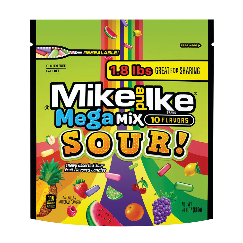Wholesale Mike & Ike - Sour - Mega Mix - 28.8Oz Bulk