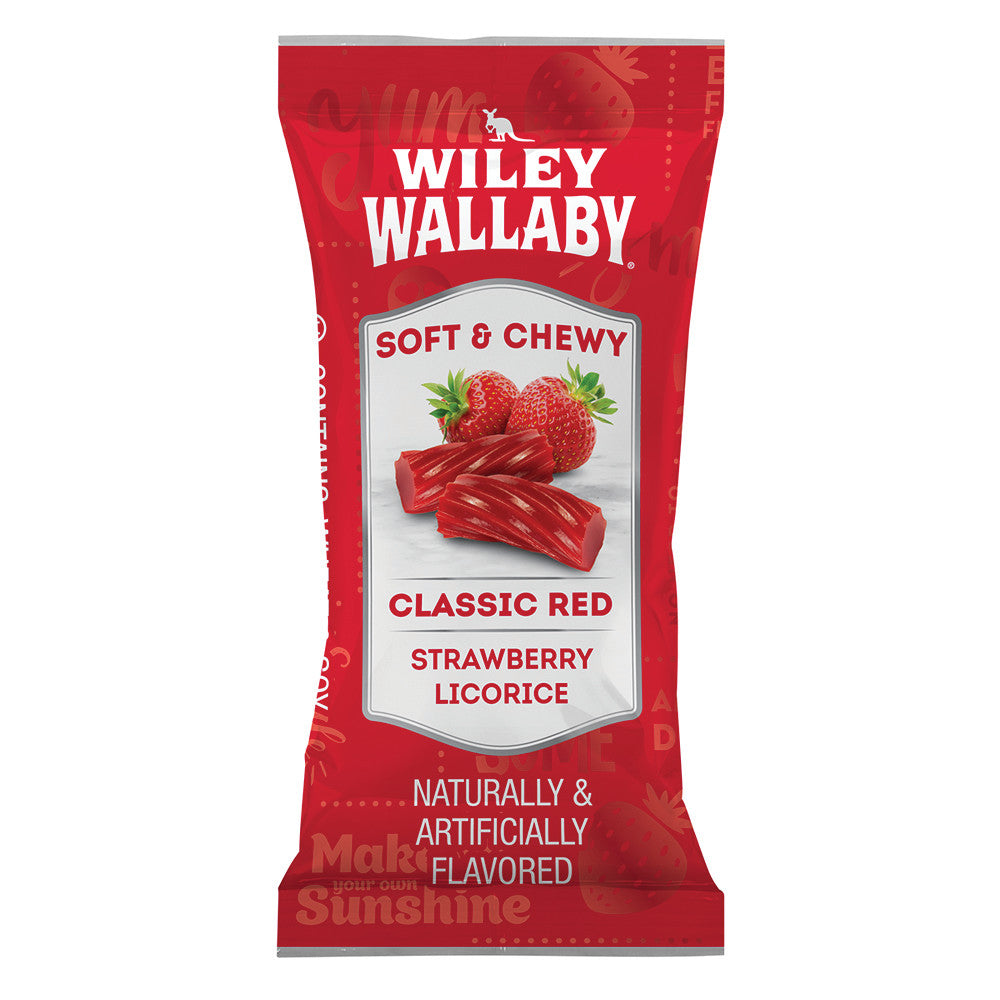 Wholesale Wiley Wallaby Classic Red Licorice Bulk