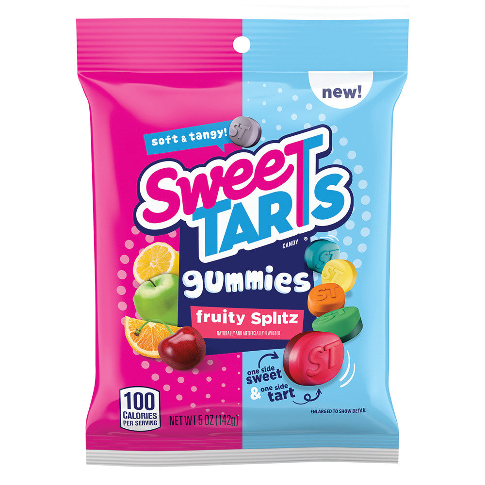 Wholesale Sweetarts Gummies Fruity Splitz 5 Oz Peg Bag Bulk