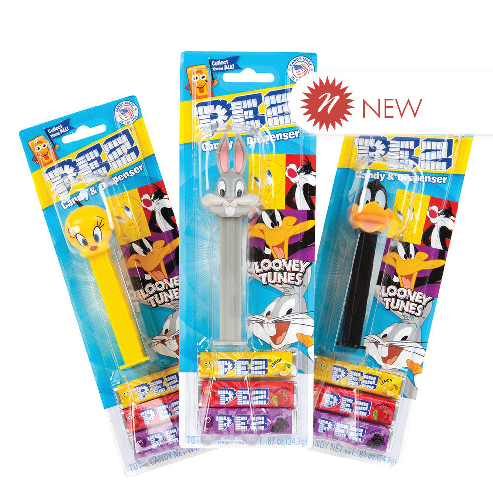 Wholesale Pez Looney Tunes 0.87 Oz Blister Pack- Bulk