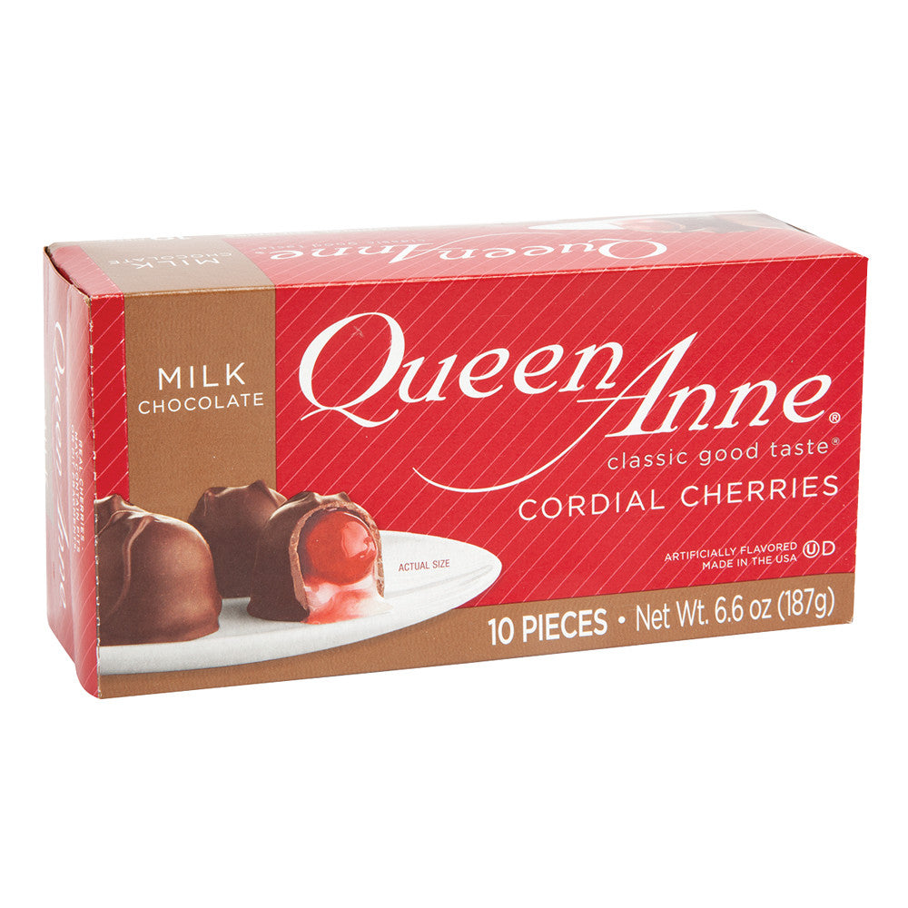 Wholesale Queen Anne Milk Chocolate Cherry Cordials 6.6 Oz Box Bulk