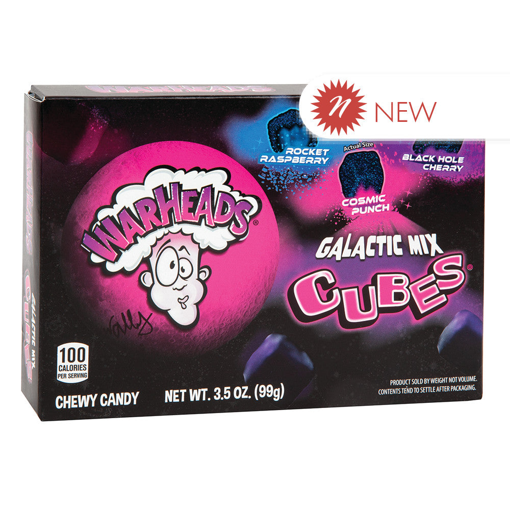 Wholesale Warheads Galactic Cubes 3.5 Oz Theater Box- Bulk
