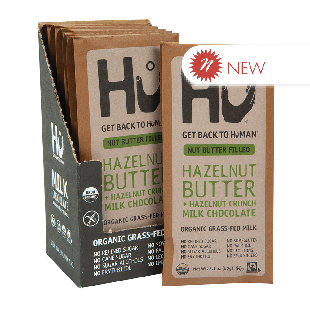 Wholesale Hu Bar Milk Chocolate Hazelnut Butter 2.1 Oz Bar Bulk