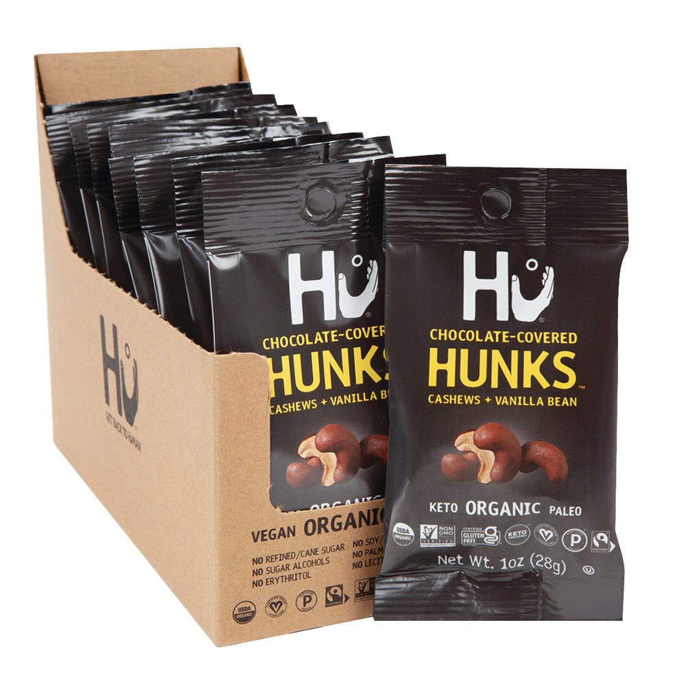 Wholesale Hu Cashews + Vanilla Bean Single Serve Hunks 1 Oz- Bulk