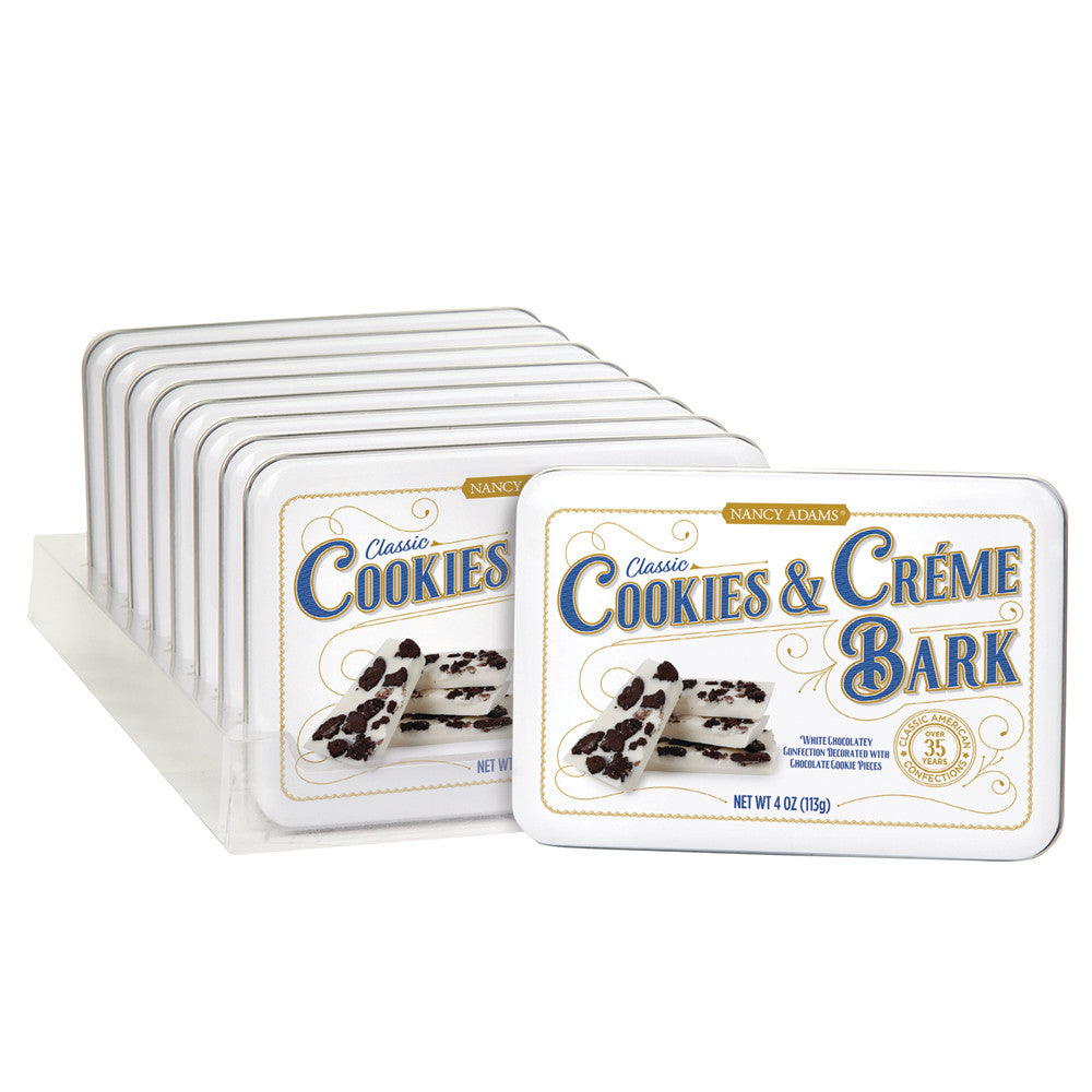 Wholesale BoxNCase Cookies & Creme Bark 4 Oz Tin Bulk