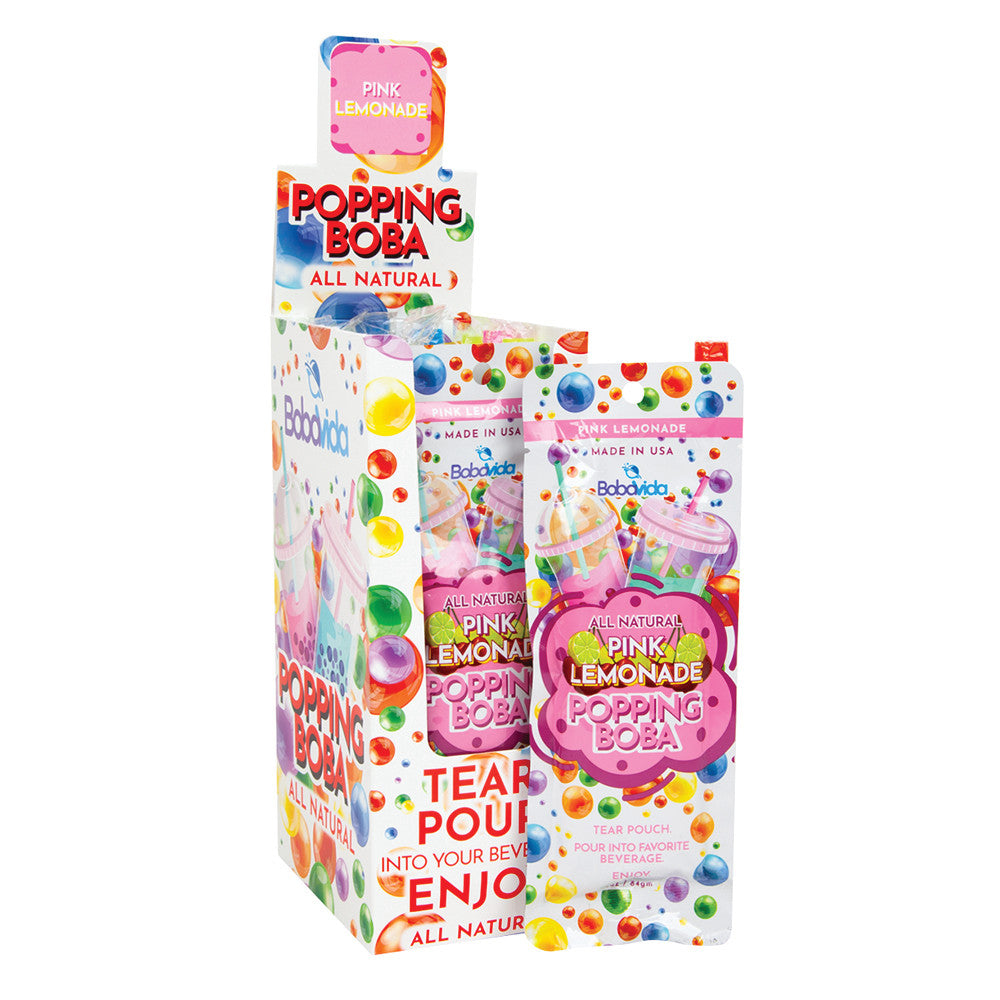 Wholesale Popping Bobas - Pink Lemonade - 3Oz Bulk