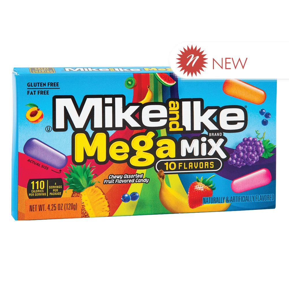 Wholesale Mike & Ike Mega Mix 4.25 Oz Theater Box- Bulk