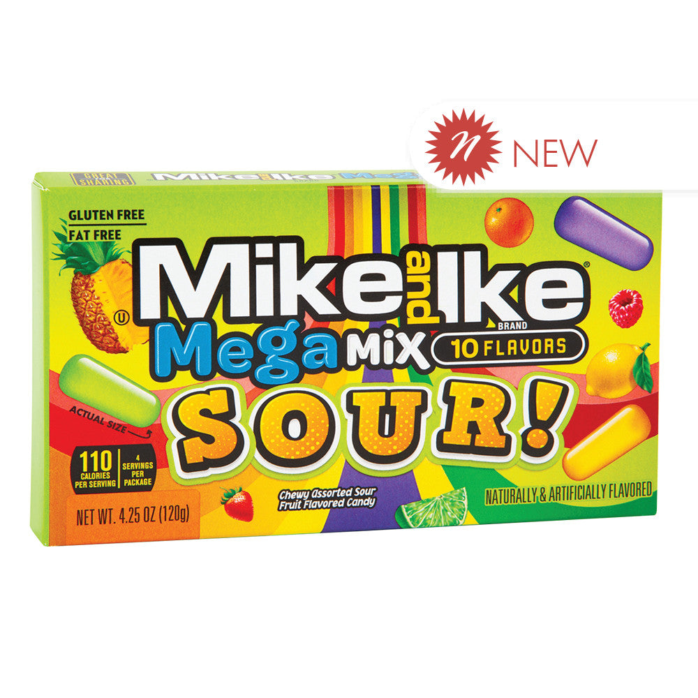 Wholesale Mike & Ike Mega Mix Sour 4.25 Oz Theater Box Bulk